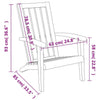 CIADAZ Garden Adirondack Chairs 2 pcs Brown Polypropylene Garden Z9P2