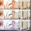 Dressing Table with LED Lights Mirror 7 Drawers Vanity Make up Desk Dresser Set