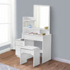 Dressing Table Make-Up Desk Stool Set w/ Mirror Drawer Bedroom Furniture Storage