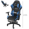 Gaming Chair Leather Racing Office Executive Recliner with Leg Rest Massage