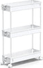 Slide Out Slim Organizer Trolley Shelf Bathroom Kitchen Storage Rack 3/4/5 Tier