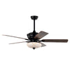 132cm Ceiling Fan Indoor Bedroom Kitchen Retro Ceiling Fan with Remote Control