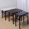 Folding Computer Table No-Assembly Writing Desk Laptop Home Office Workstation