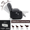 Massage Heated Recliner Chairs Electric Vibration Reclining Sofa w/ Cup Holder