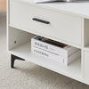 White High Gloss Coffee Table 4 Drawers Rectangular Living Room Modern