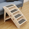 NEW FOLDING PET STEPS PORTABLE STAIRS DOG PUPPY FOLDABLE LADDER SOFA BED UP-DOWN