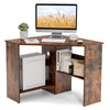 90° Corner Desk Computer Table Home Office Writing Desk Workstation w/ Shelves