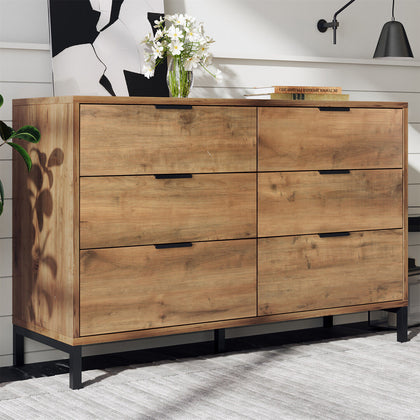 Modern Cabinet Chest of Drawers Bedroom Furniture Home Storage Bedside 6 Drawers