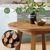 80cm Round Dining Table for 4-6, Modern Circle Kitchen Table for Dining Room