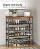 Shoe Rack Shoe Storage with Adjustable Mesh Shelves 16-20 Pairs of Shoes