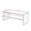 Coffee Table 2 Tiers Wood Tea Table Home Living Room Rectangle Table Black White