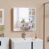 Mondeer Bathroom Mirror Cabinet with Metal Water Filter Plate 65*15*65cm White