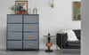 Panana Storage Dresser Organizer Unit,Chest of Drawers with 8 Fabric Bins