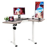 L-Shaped Office Desk Standing Adjustable Height Electric Stand Desk Workstation