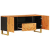 TV Cabinet Brown and Black 105x33.5x46 Solid Wood K3L3