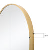 Wall Mounted Bathroom Mirror Cosmetic Makeup Shaving Mirror HD Glass Metal Frame