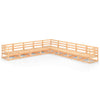 9 Piece Garden Lounge Set Solid Pinewood