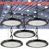 5X 200W UFO High Bay Light Industrial Factory Warehouse Workshop Garage Lights