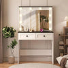 Dressing Table with LED Mirror Makeup Desk Vanity Table with 2 or 5 Drawers New