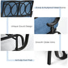 2 Seats Outdoor Swing Glider Chair Patio Loveseat Glider Rocking Bench w/Cushion