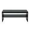 Coffee Table 2 Tiers Wood Tea Table Home Living Room Rectangle Table Black White