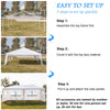 6x3M Garden Large Gazebo Canopy Waterproof Outdoor Party Tent Marquee w/Walls UK