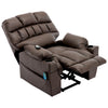 Electric Recliner Chair Lounge Massage Armchair Single Sofa with 2 Cup Holders