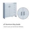 White Shoe Cabinet Storage Rack Stand Door 5 Drawers Hallway Cupboard Shoe Tidy