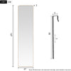 Full Length Over Door Mirror Door Hung Mirror Dormitory Wardrobe Bedroom Mirror