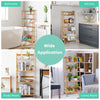4-tier Bamboo Plant Stand Freestanding Ladder Plant Storage Shelf Display Rack