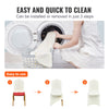 100PCS Stretch Spandex Folding Chair Covers Repeated Usage Ivory Color Formal