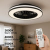 Kanlux PLAVE LED Ceiling Fan Light – RGB & CCT, Remote, 48W, Reversible Airflow