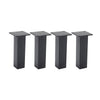 Set of 4 Black Metal Feet Strong Furniture Legs Pedestals for Table Chair Bench
