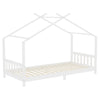 3FT Pine Wood House Frame Kids Single Bed Frame Wooden Slatted Bedstead Bedroom