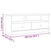 Gecheer TV Stand Units TV Console Cabinets Entertainment Unit Media Console B6M5
