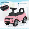 Toddler Foot-to-Floor Walking Sliding Toy Car with Storage-Pink