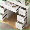 Bedroom Dressing Table Vanity Desk Set With Hollywood LED Lighted Mirror Drawers