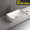 Bathroom Cloakroom Vanity Ceramic Wash Basin Sink Countertop / Wall Mount Modern