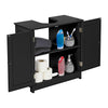 Black Under Sink Basin Cabinet Cupboard Bathroom Furniture Storage Unit