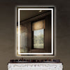 Illuminated Bathroom Mirror with LED Lights Wall Mounted Demister Touch Sensor