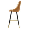 Pair Barstools Soft Upholstered Seat Kitchen Breakfast Counter Bar Stool Chair