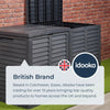 Extra Large Outdoor Storage Box Garden Plastic Patio Container Chest 750L XL