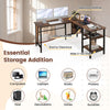 L-shaped Office Desk Home Office 150cm Large Corner Desk Computer Workstation