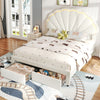 UPHOLSTERED BED 4FT6 DOUBLE BED FRAME WITH LED HEADBOARD FOR ADULTS, TEENAGERS
