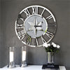 LUVODI Decorative Mirrored Wall Clock Almost Silent Easy to Read for Living Room