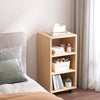 Bedroom Bedside Table Bookshelf Storage Rack Magazine Holder Case & 4 Pulleys UK