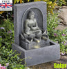 NEW Solar Powered Garden Water Feature with LED Lights Water Fountain Outdoor