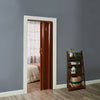 Folding Door PVC Internal Accordion Concertina Sliding Door Brown Ivory White