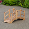 Woodside Wooden Decorative Garden Bridge Ornament for Ponds/Streams/Borders 1.2m