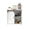 Sliding Barn Door Buffet Sideboard Storage Cabinet Home Bar Living Room Cabinet